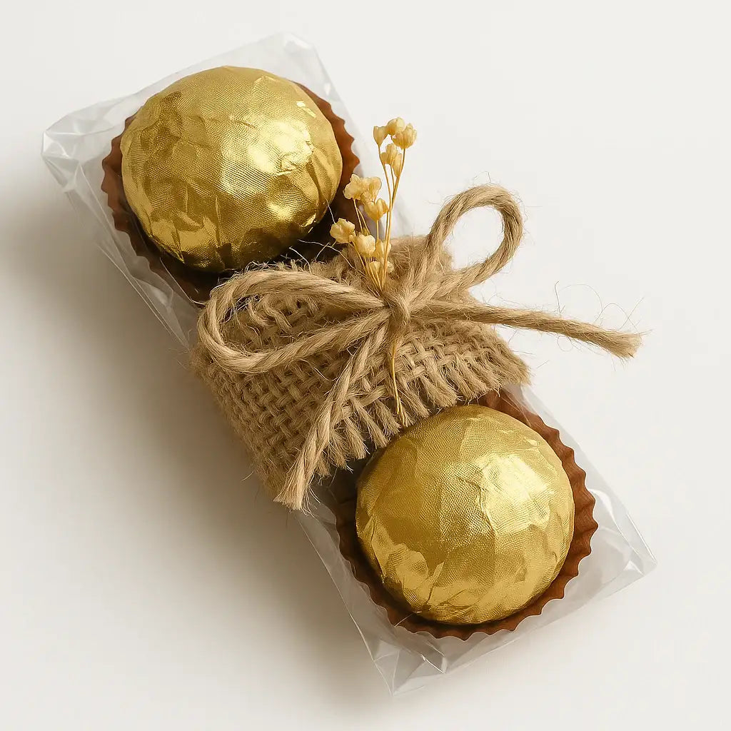 Trio de Chocolats Feuille d'Or – Cadeau Gourmand Maroc | Gifts House