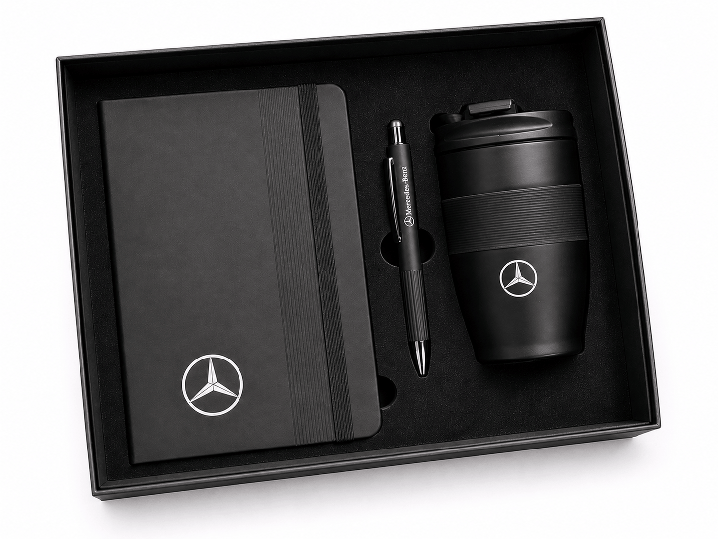 Coffret Noble Noir Personnalisé – Cadeau Entreprise Maroc | Gifts House
