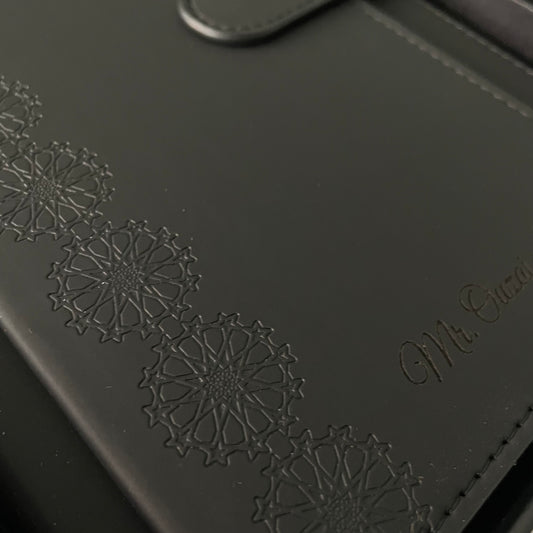 Coffret Carnet & Stylo Personnalisé – Élégance Noire