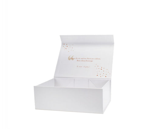 Boîte luxe blanc mat - Giftshouse