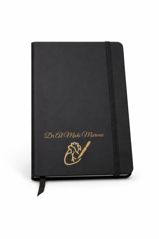 Notebook A5 noir en similicuir