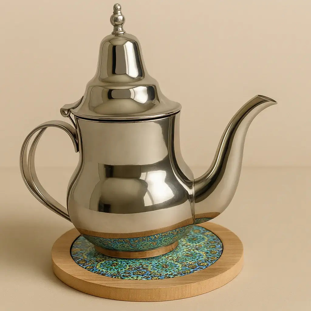 Sous-théière Zellij Marocain Bois – Souvenir Maroc | Gifts House