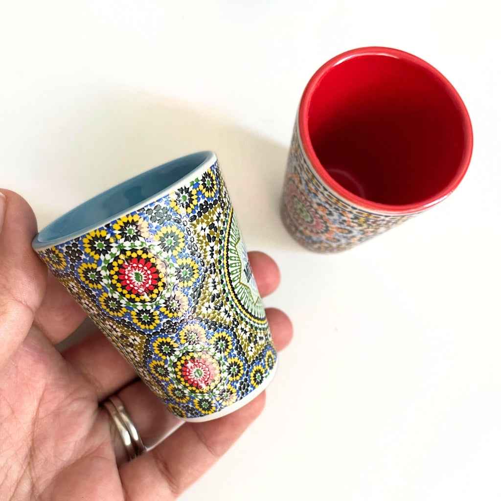 Tasse / Mug en Céramique Motif Zellige Marocain