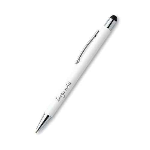 Stylo Blanc Élégant Personnalisé Gravé au Nom – Cadeau Maroc