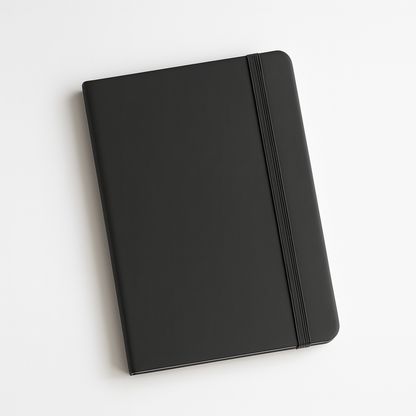 Notebook A5 noir en similicuir - Giftshouse
