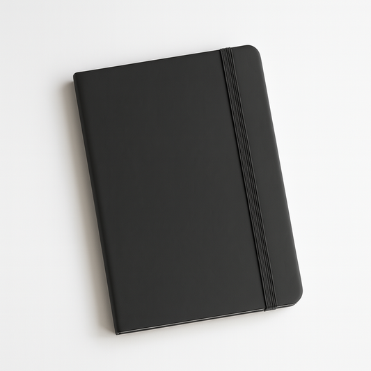 Notebook A5 noir en similicuir - Giftshouse