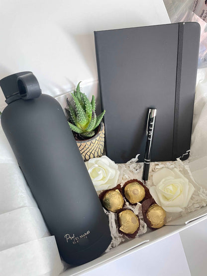 Coffret Cadeau Élégance Noire Personnalisé