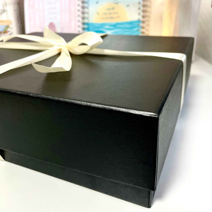 Coffret Noir luxe - Thermos Agenda Stylo