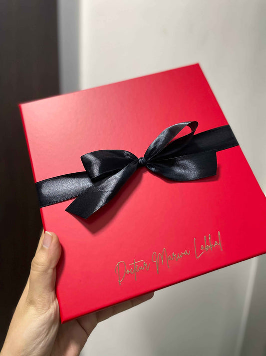 Coffret cadeau élégant Rouge - Agenda et stylo