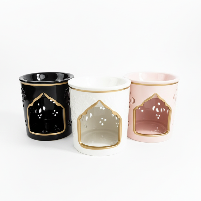 Brûleur à huile parfumée en céramique – Collection Orientale
