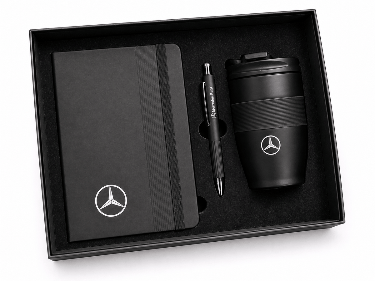 Coffret Noble Noir Personnalisé – Cadeau Entreprise Maroc | Gifts House