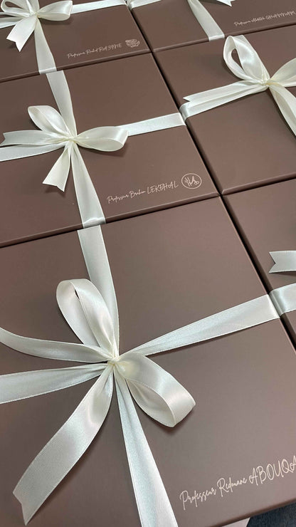Coffret Carnet & Stylo Personnalisé – Élégance Marron