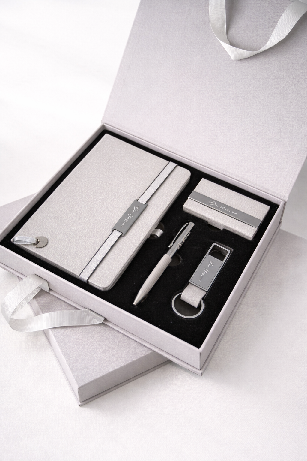 Coffret 4 pièces de luxe effet jeans