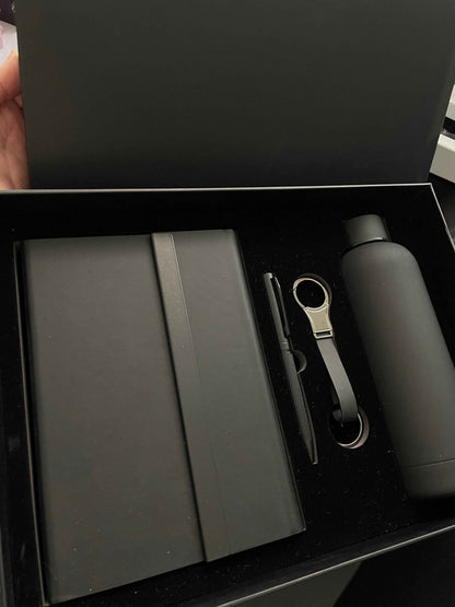 Coffret Majestic Black Personnalisé – Cadeau Luxe Maroc | Gifts House