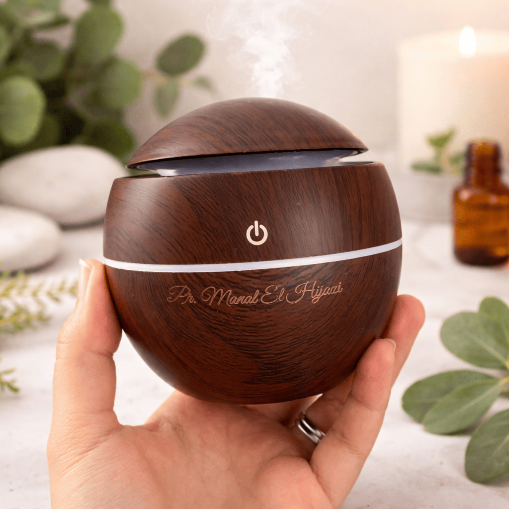 Humidificateur Diffuseur Personnalisé Effet Bois – Cadeau Maroc | Gifts House