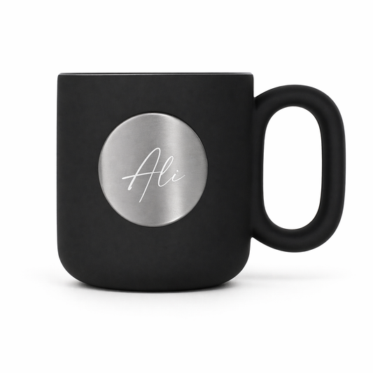 Mug Mat Noir Personnalisé