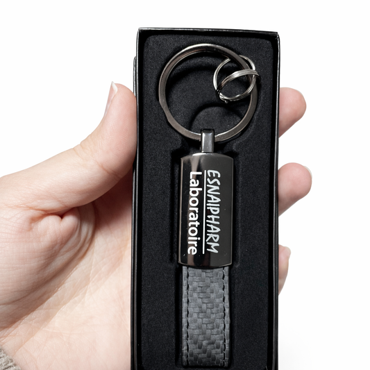 Porte-clés Élégant Personnalisé avec Boîte Cadeau