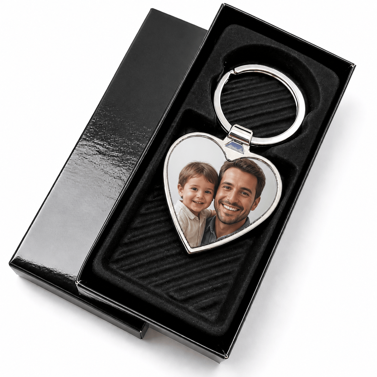Porte-clés Cœur Personnalisé en Boîte – Cadeau Amour Maroc | Gifts House