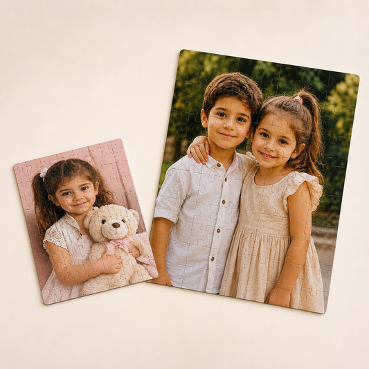Puzzle Personnalisé avec Photo – Cadeau Personnalisé Enfant & Famille | A4 & A5