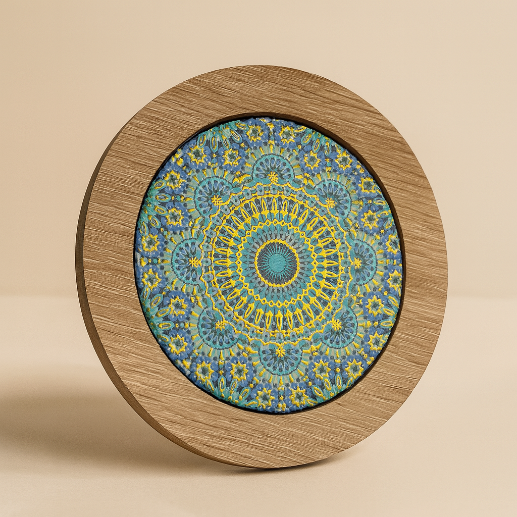 Sous-théière / Sous-tasse Zellij Marocain – Bois & Mosaïque - Giftshouse
